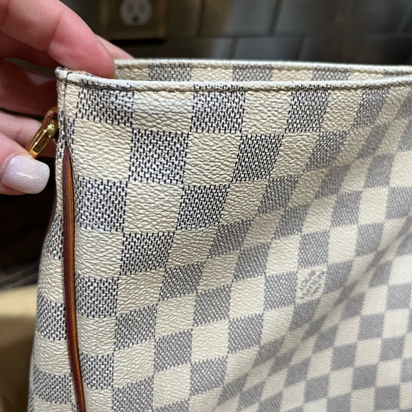 Louis Vuitton Soffi Damier Azur 2013 Tote Shoulder Bag Crossbody - Picture 6 of 16